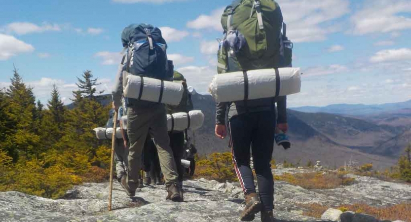 adults only backpacking trip in maine